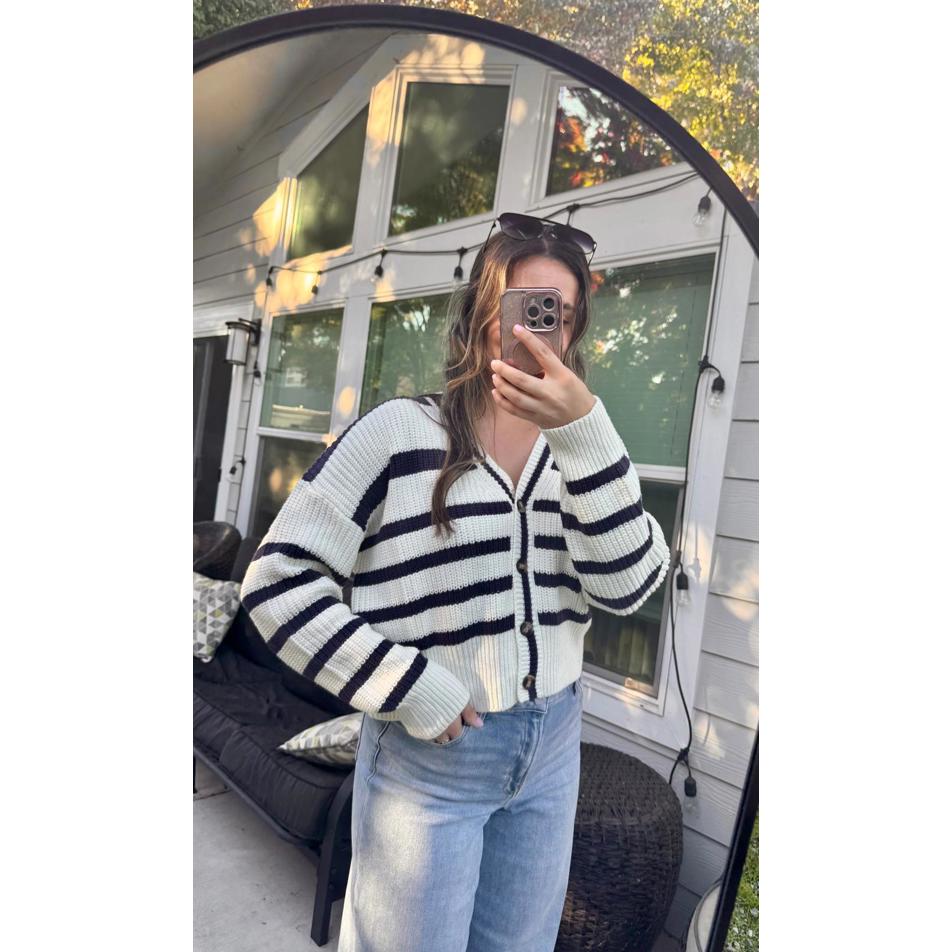 Bona Striped Cardigan
